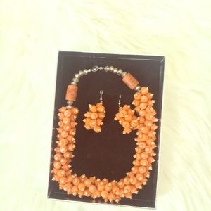 New Orange African Jewelry set